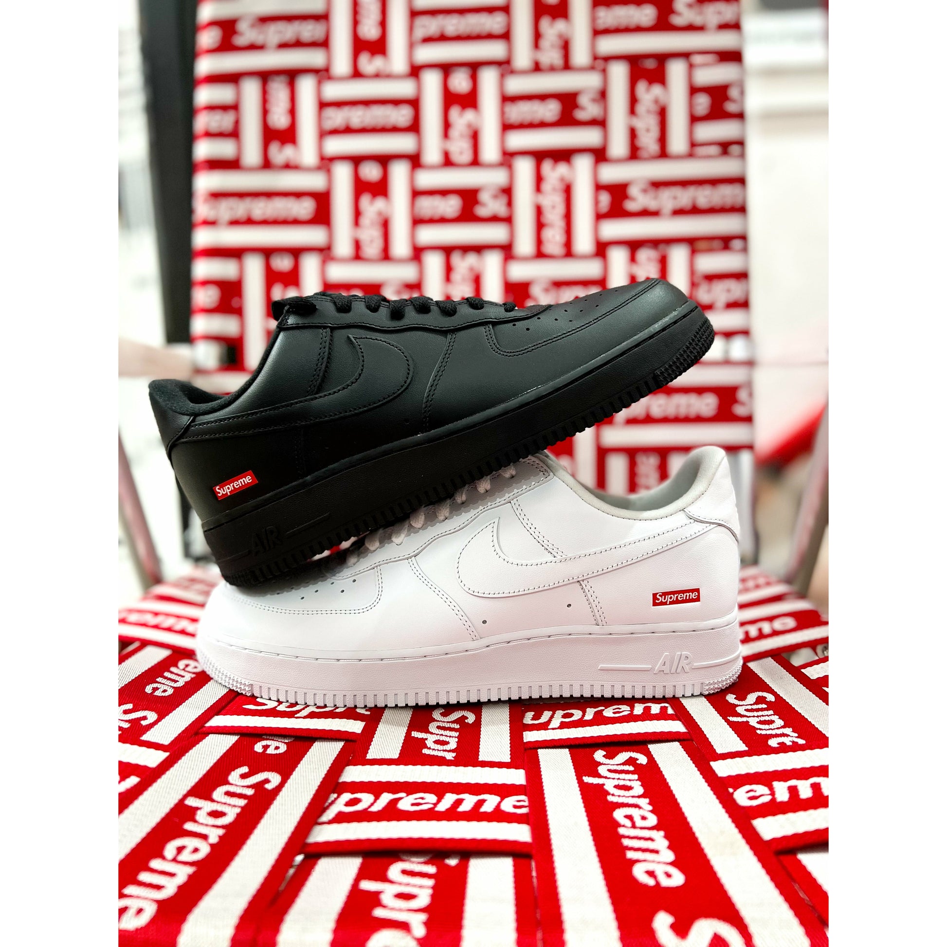 Nike Air Force 1 Low Supreme White by Nike in Shoes. Available at KershKicks for £166.50. A must-have for fans of Nike looking to elevate their style with this Shoes.