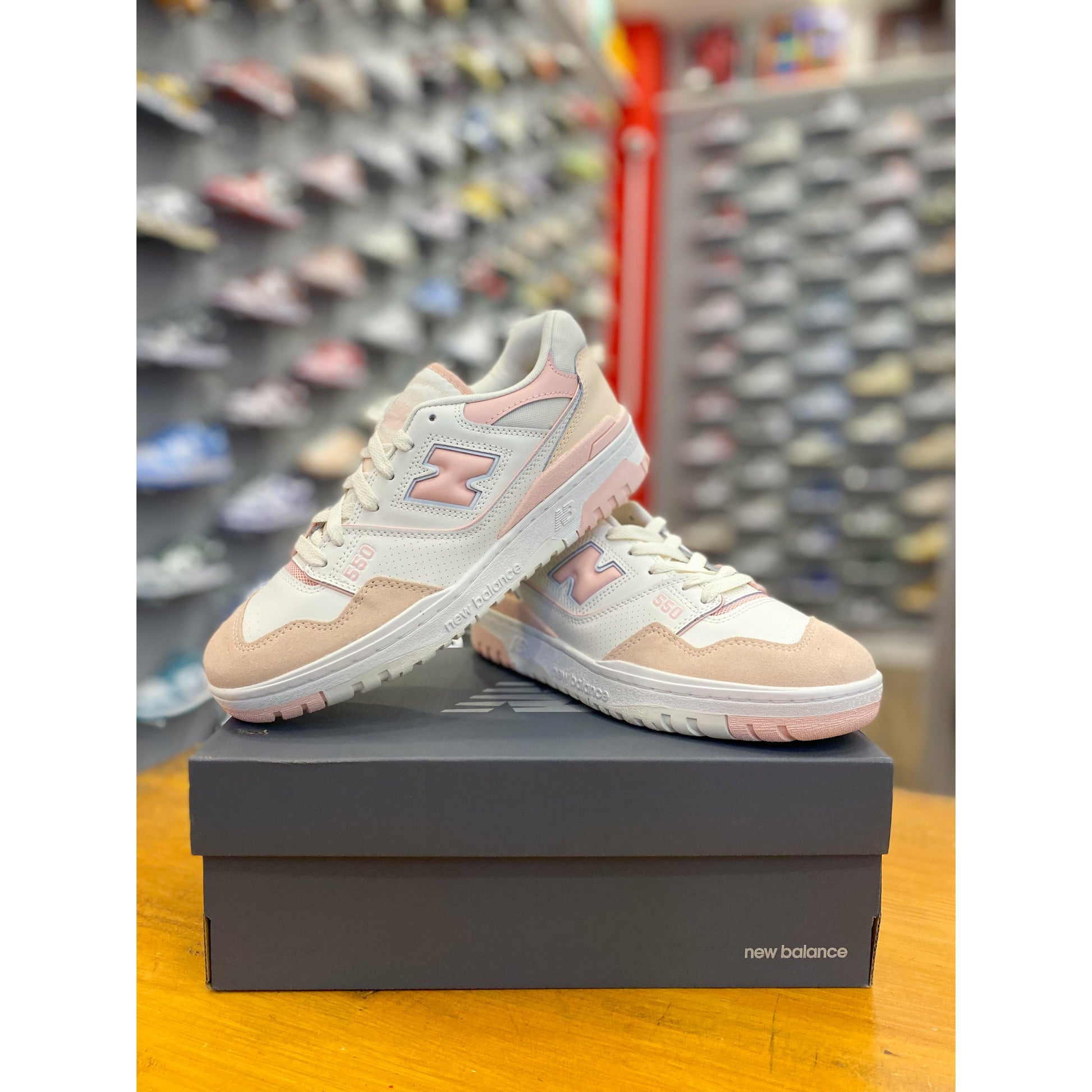 New Balance 550 White Pink (W) by New Balance in Shoes. Available at KershKicks for £145.00. A must-have for fans of New Balance looking to elevate their style with this Shoes.