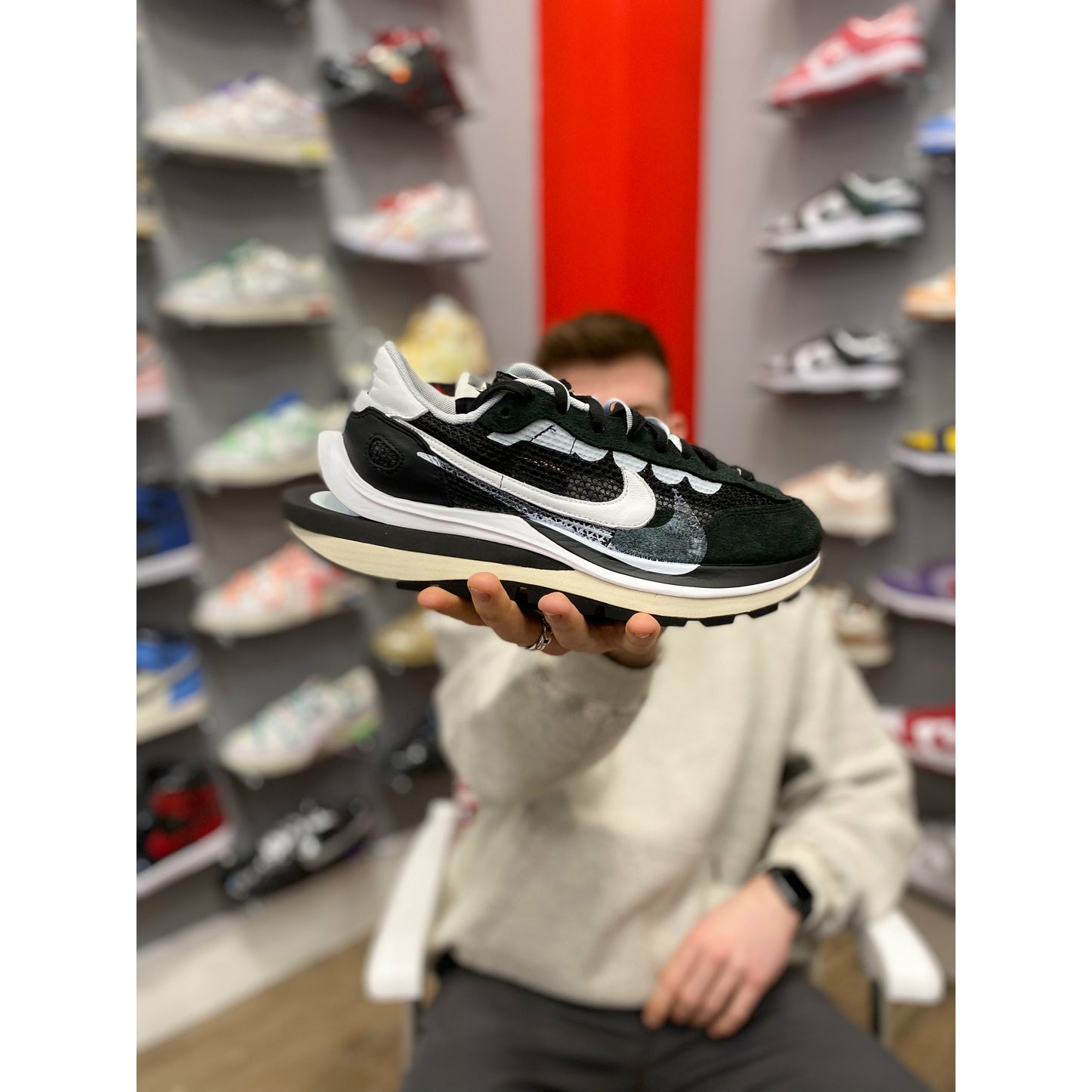 Nike Vaporwaffle sacai Black White by Nike in Shoes. Available at KershKicks for £950.00. A must-have for fans of Nike looking to elevate their style with this Shoes.