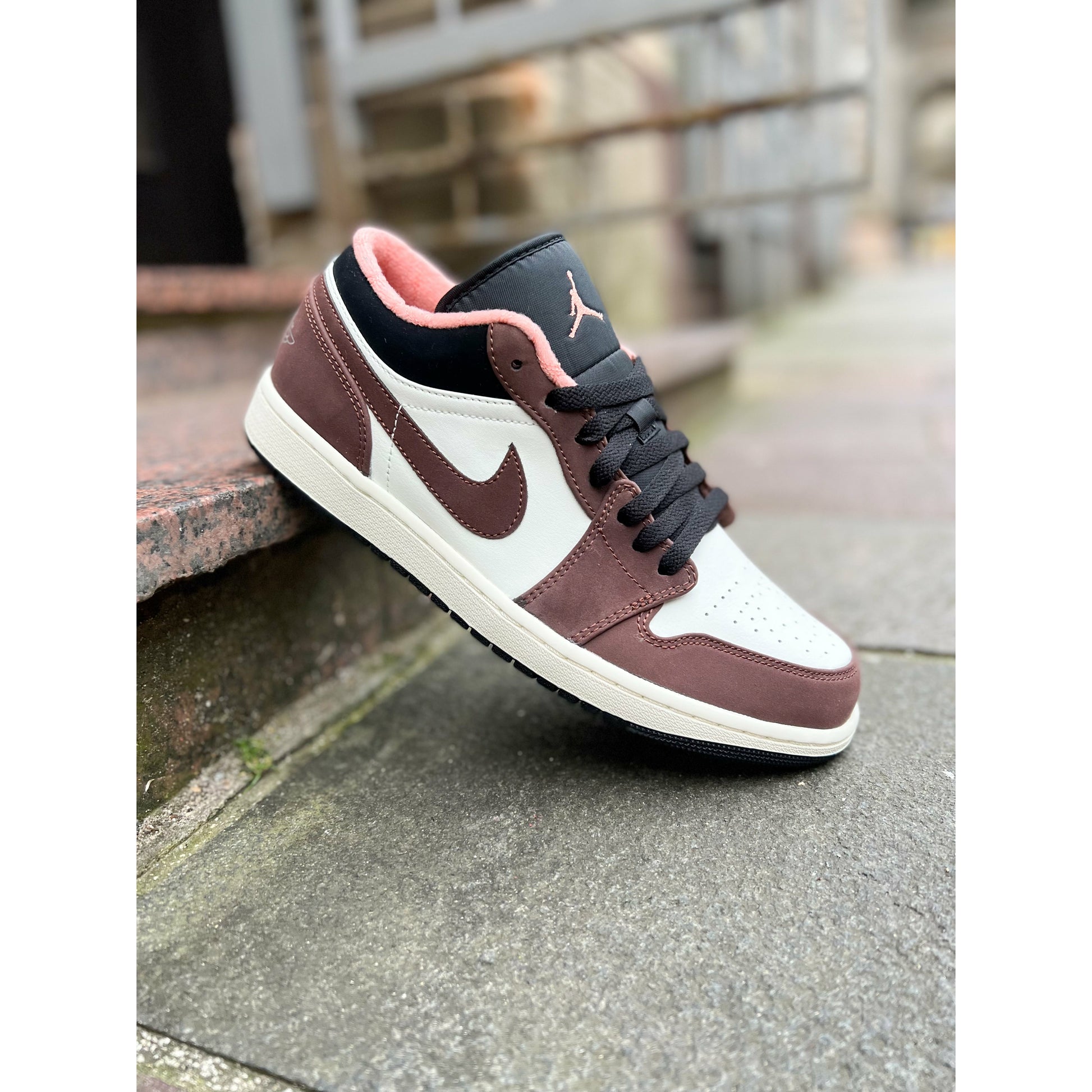 Jordan 1 Low Mocha by Jordan's in Shoes. Available at KershKicks for £140.00. A must-have for fans of Jordan's looking to elevate their style with this Shoes.