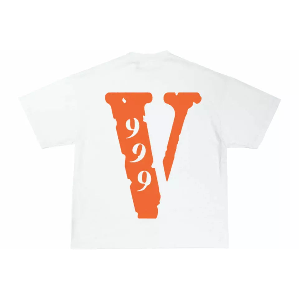 Juice Wrld x Vlone LND 999 Tee White by Vlone in . Available at KershKicks for £110.00. A must-have for fans of Vlone looking to elevate their style with this T-Shirt.