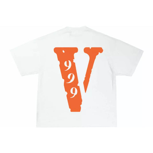 Juice Wrld x Vlone LND 999 Tee White by Vlone in . Available at KershKicks for £110.00. A must-have for fans of Vlone looking to elevate their style with this T-Shirt.