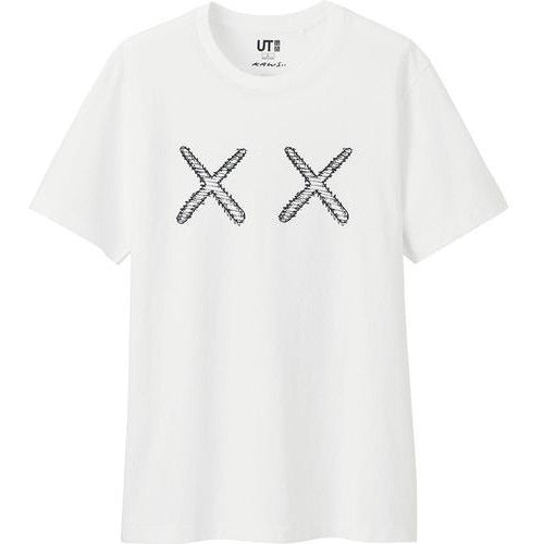 Kaws x Uniqlo XX Tee - White by Kaws in Clothing. Available at KershKicks for £100.00. A must-have for fans of Kaws looking to elevate their style with this T-Shirt.