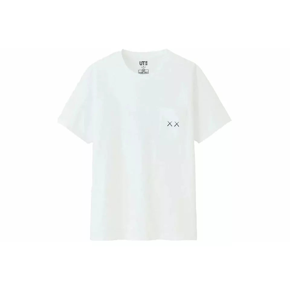 Kaws x Uniqlo XX Pocket Tee - White by Kaws in . Available at KershKicks for £100.00. A must-have for fans of Kaws looking to elevate their style with this T-Shirt.