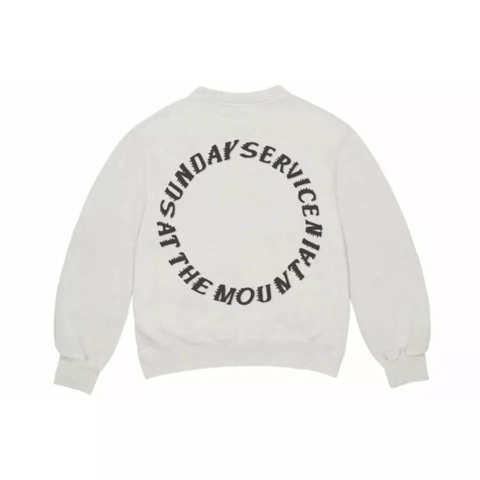 Kanye West Holy Spirit Crewneck Bone by Kanye West in . Available at KershKicks for £250.00. A must-have for fans of Kanye West looking to elevate their style with this T-Shirt.
