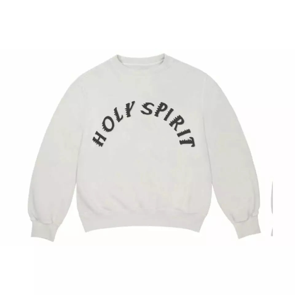 Kanye West Holy Spirit Crewneck Bone by Kanye West in . Available at KershKicks for £250.00. A must-have for fans of Kanye West looking to elevate their style with this T-Shirt.