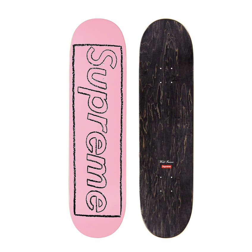KAWS Chalk Logo Skateboard by Supreme in Clothing Accessories. Available at KershKicks for £110.00. A must-have for fans of Supreme looking to elevate their style with this Accessories.