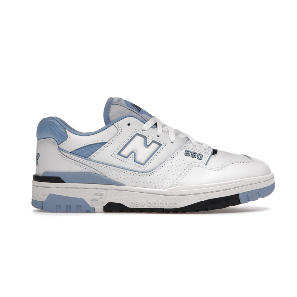 New Balance 550 UNC White University Blue by New Balance in Shoes. Available at KershKicks for £165.00. A must-have for fans of New Balance looking to elevate their style with this Shoes.