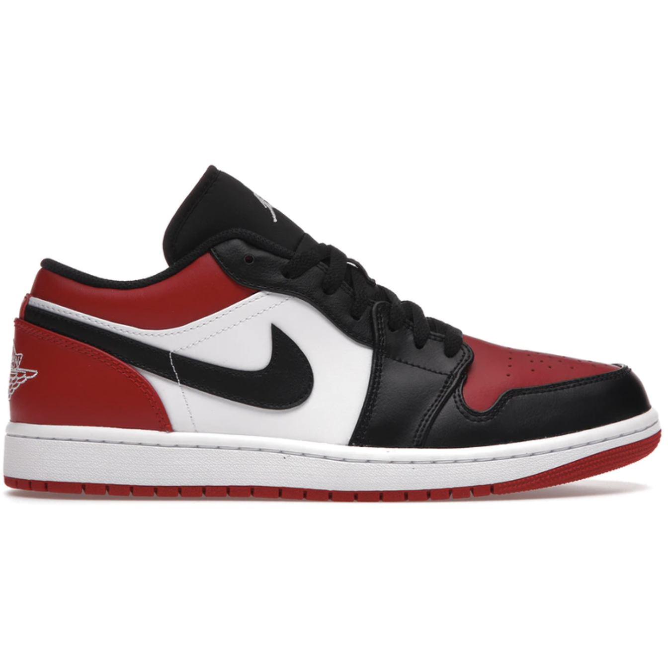 Jordan 1 Low Bred Toe by Jordan's in Shoes. Available at KershKicks for £185.00. A must-have for fans of Jordan's looking to elevate their style with this Shoes.