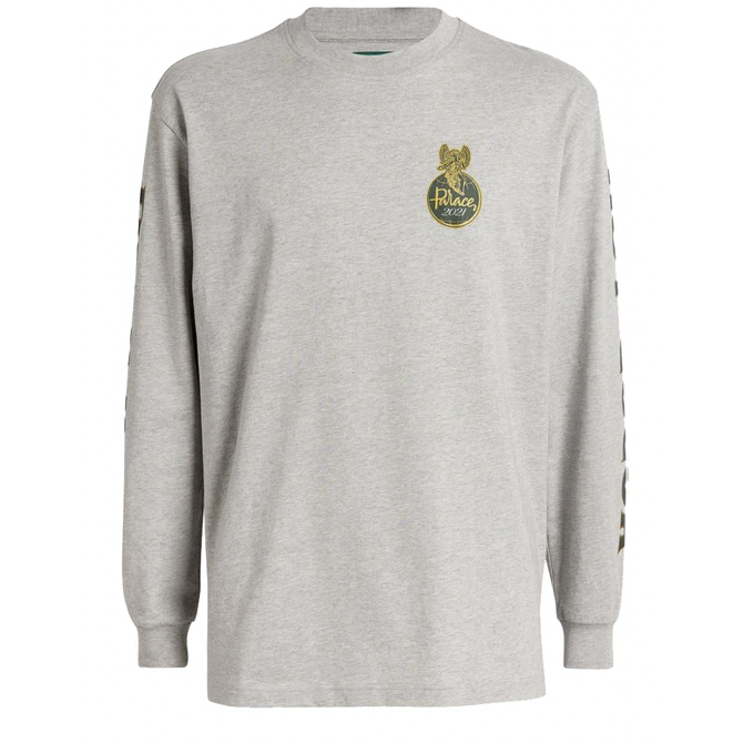 Palace x Harrods L/S T-shirt - Grey by Palace in . Available at KershKicks for £110.00. A must-have for fans of Palace looking to elevate their style with this T-Shirt.