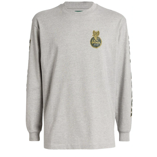 Palace x Harrods L/S T-shirt - Grey by Palace in . Available at KershKicks for £110.00. A must-have for fans of Palace looking to elevate their style with this T-Shirt.