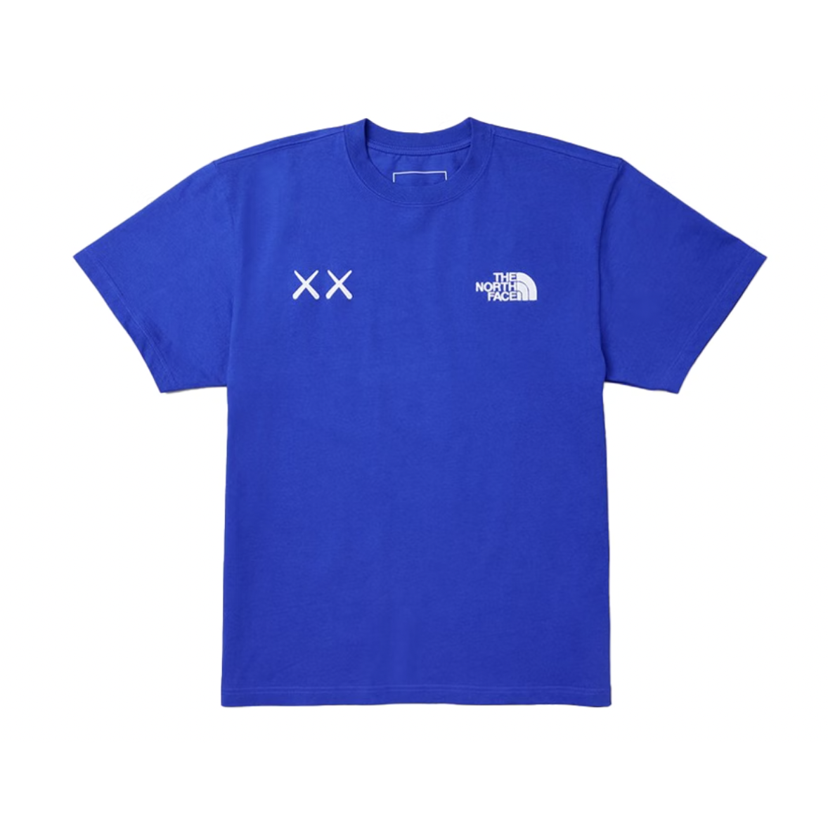 KAWS x The North Face Tee TNF Blue by Kaws in . Available at KershKicks for £125.00. A must-have for fans of Kaws looking to elevate their style with this T-Shirt.