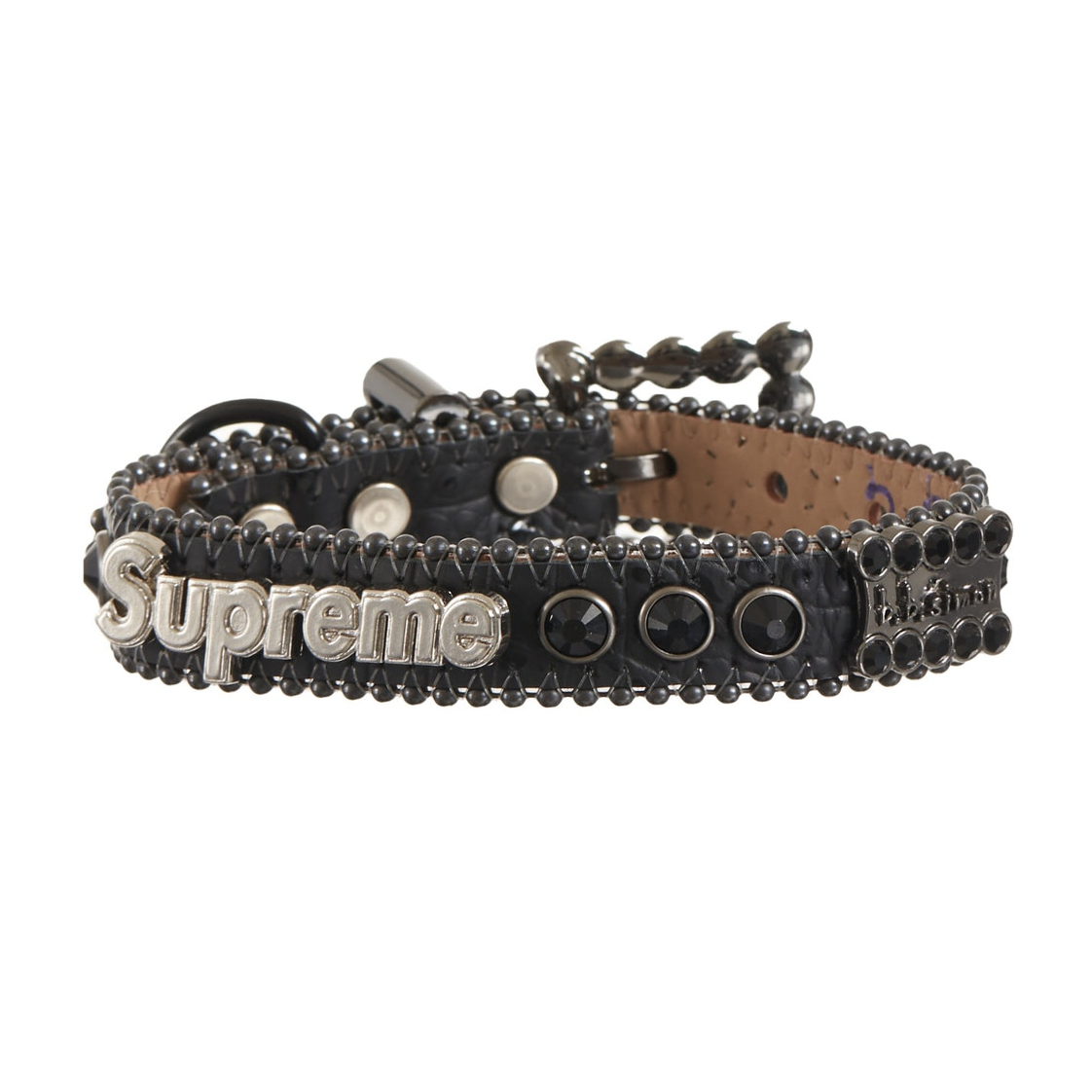 Supreme B.B. Simon Studded Dog Collar Black by Supreme in Clothing Accessories. Available at KershKicks for £175.00. A must-have for fans of Supreme looking to elevate their style with this Accessories.