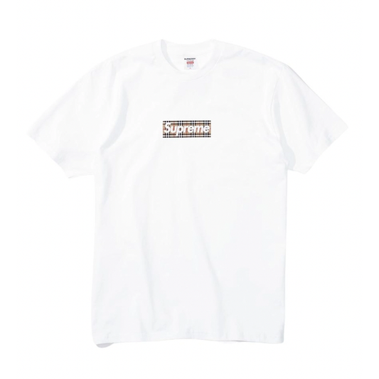 Supreme Burberry Box Logo Tee White by Supreme from £374.00