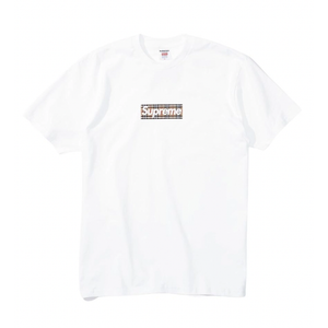 Black and white supreme shirt hot sale