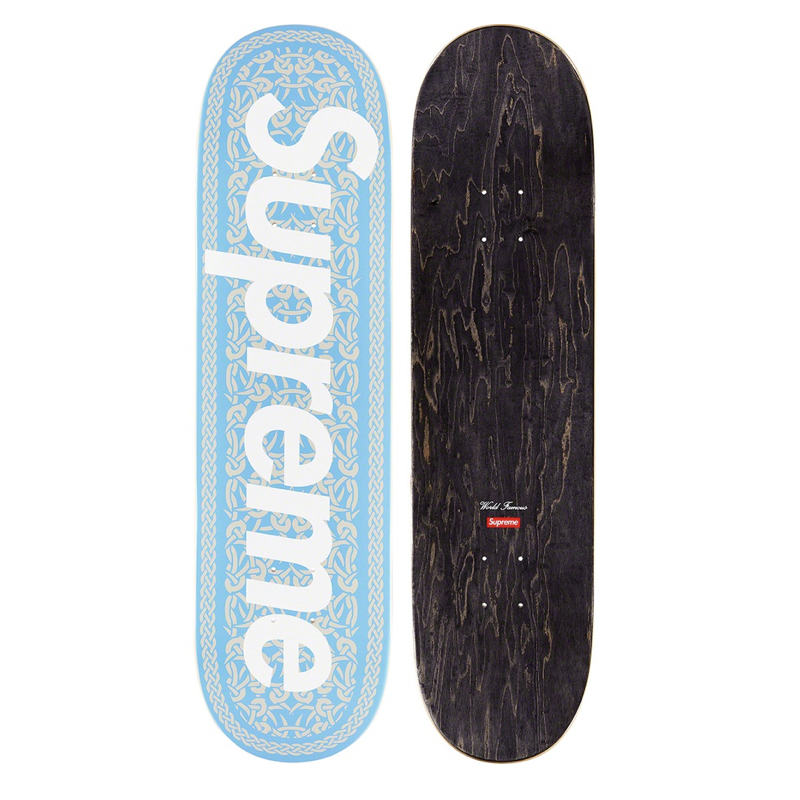 Supreme Celtic Knot Skateboard Deck Blue from Supreme