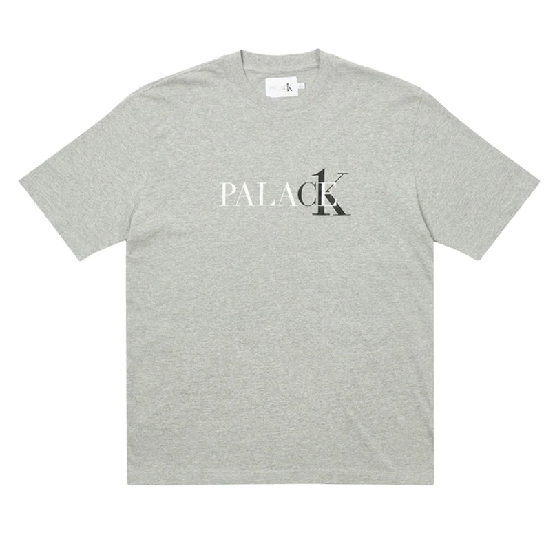 Palace CK1 T-shirt Light Grey Heather by Palace in . Available at KershKicks for £90.00. A must-have for fans of Palace looking to elevate their style with this T-Shirt.