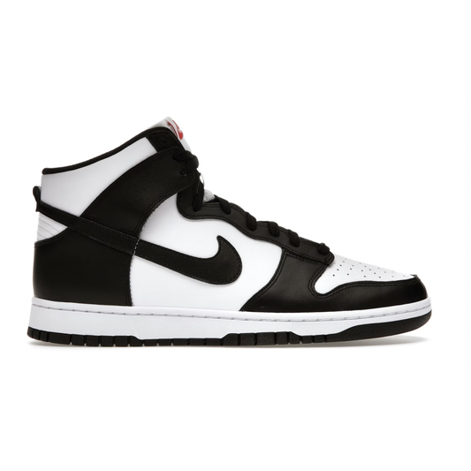 Nike Dunk High Panda (2021 Red Logo) by Nike in Shoes. Available at KershKicks for £135.00. A must-have for fans of Nike looking to elevate their style with this Shoes.