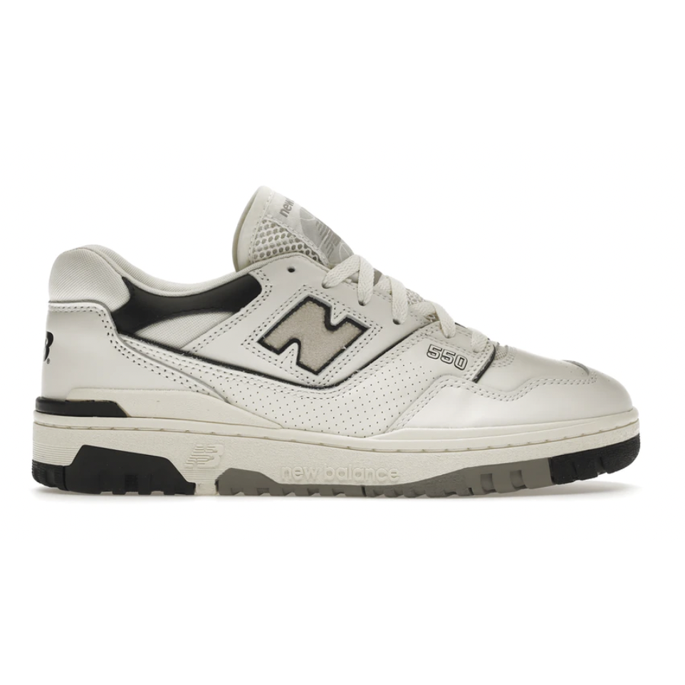 New Balance 550 Cream Black by New Balance in Shoes. Available at KershKicks for £200.00. A must-have for fans of New Balance looking to elevate their style with this Shoes.