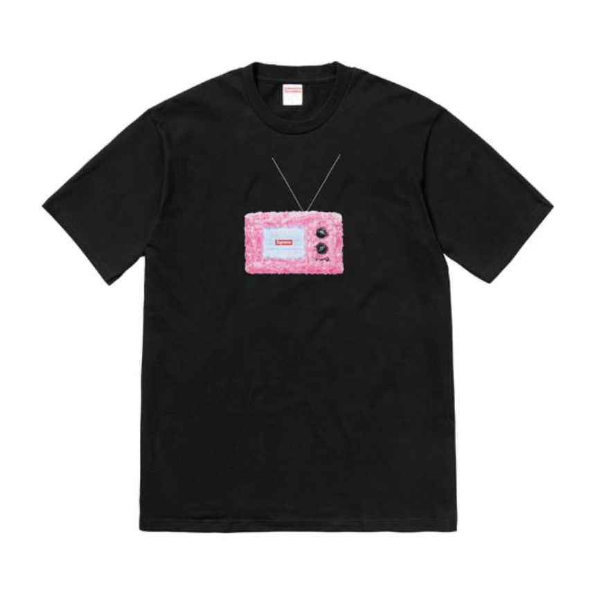 Supreme TV Tee Black by Supreme in . Available at KershKicks for £150.00. A must-have for fans of Supreme looking to elevate their style with this T-Shirt.