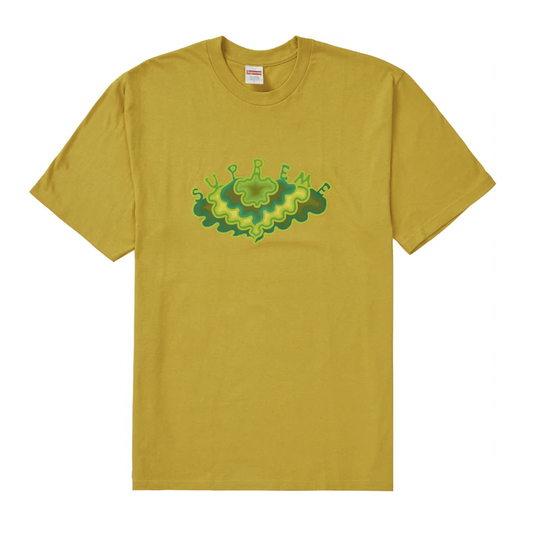Supreme Cloud Tee Acid Yellow by Supreme in . Available at KershKicks for £95.00. A must-have for fans of Supreme looking to elevate their style with this T-Shirt.