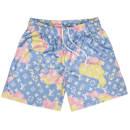 Bravest Studios White & Blue LV Shorts