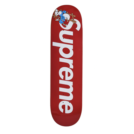 Supreme Smurfs Skateboard Red from Supreme