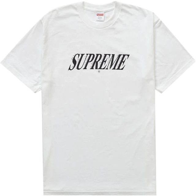 Supreme Slap Shot Tee White by Supreme in . Available at KershKicks for £85.00. A must-have for fans of Supreme looking to elevate their style with this T-Shirt.