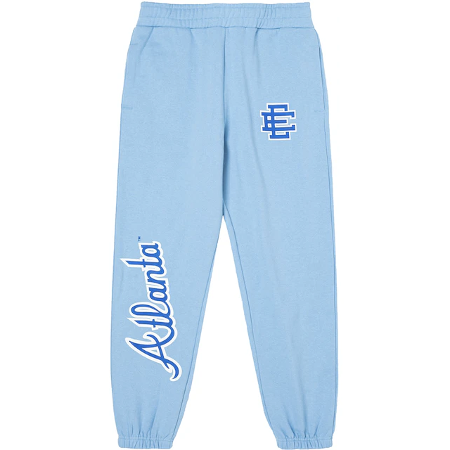 Eric Emanuel EE Atlanta Braves NE Sweats Light Blue by Eric Emanuel in Sweatpants. Available at KershKicks for £200.00. A must-have for fans of Eric Emanuel looking to elevate their style with this Sweatpants.