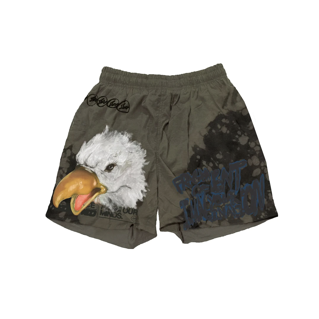 Travis Scott Cactus Jack For Fragment Imagination Shorts Olive by Travis Scott in Shorts. Available at KershKicks for £150.00. A must-have for fans of Travis Scott looking to elevate their style with this Shorts.