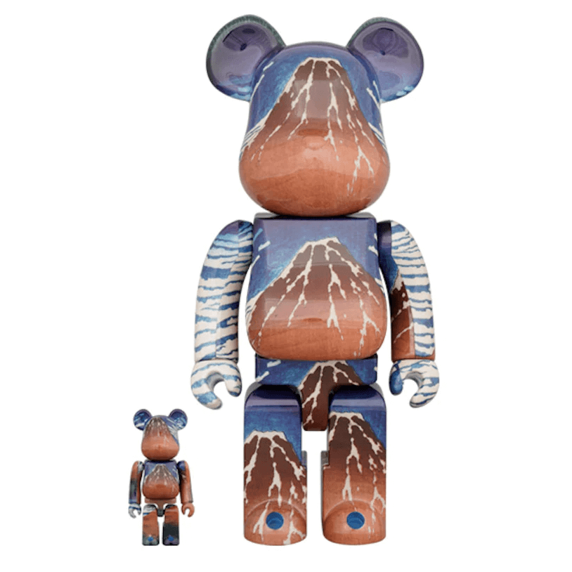 Bearbrick Katsushika Hokusai (Thirty-six Views of Tomitake, Fine Wind, Clear Morning) 100% & 400% Set by Bearbrick from £185.00