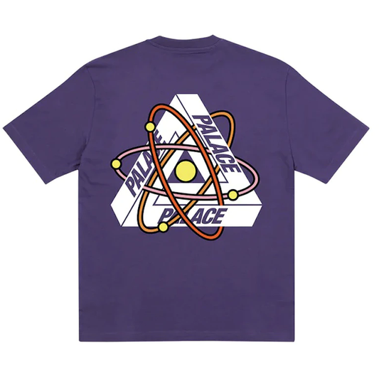 Palace Tri-Atom T-shirt Purple by Palace in . Available at KershKicks for £80.00. A must-have for fans of Palace looking to elevate their style with this T-Shirt.