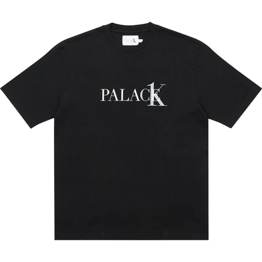 Palace x Calvin Klein Logo Tee - Black by Palace in . Available at KershKicks for £95.00. A must-have for fans of Palace looking to elevate their style with this T-Shirt.