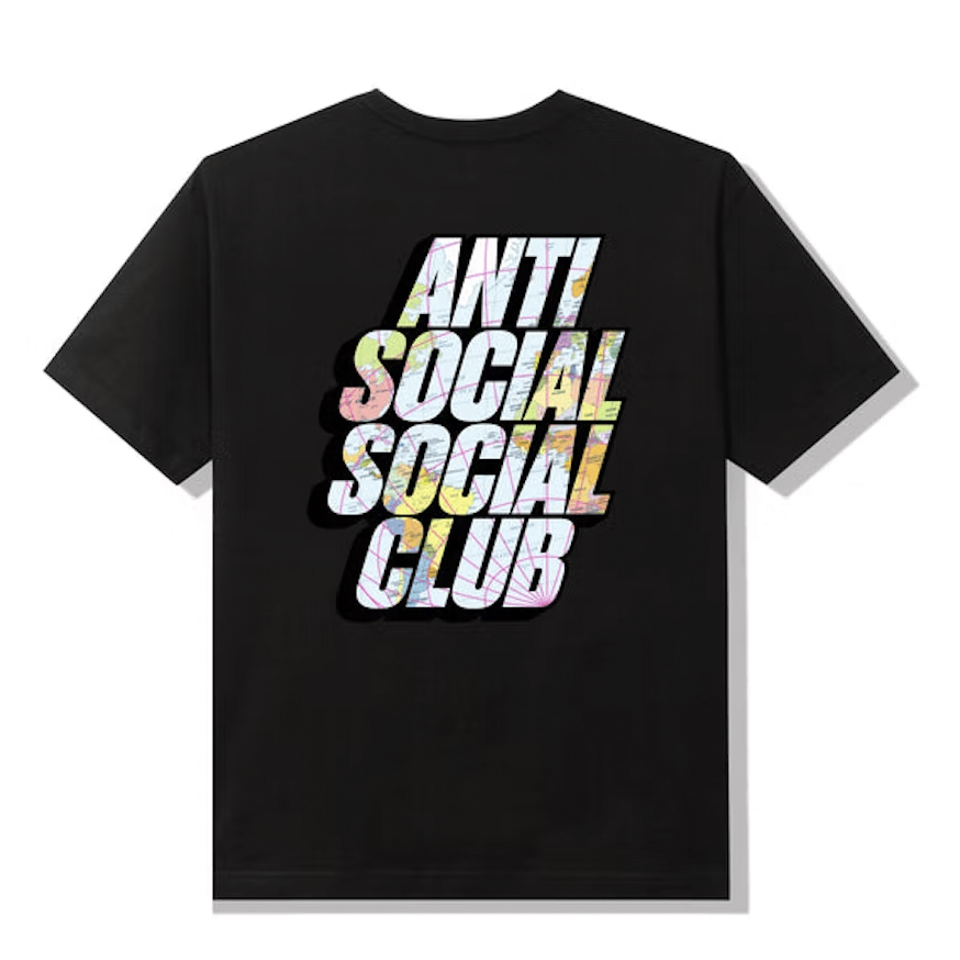 Anti Social Social Club Drop A Pin T-shirt Black by Anti Social Social Club in . Available at KershKicks for £95.00. A must-have for fans of Anti Social Social Club looking to elevate their style with this T-Shirt.