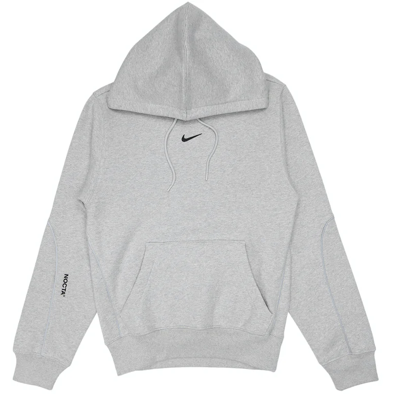Nike x Drake NOCTA Cardinal Stock Hoodie Grey by Nike in Clothing. Available at KershKicks for £175.00. A must-have for fans of Nike looking to elevate their style with this Hoodie.