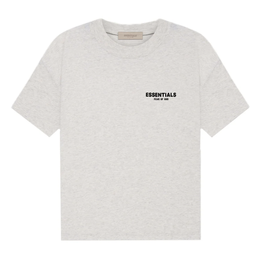 Fear of God Essentials T-shirt (SS22) Light Oatmeal by Fear Of God in Clothing. Available at KershKicks for £65.00. A must-have for fans of Fear Of God looking to elevate their style with this T-Shirt.