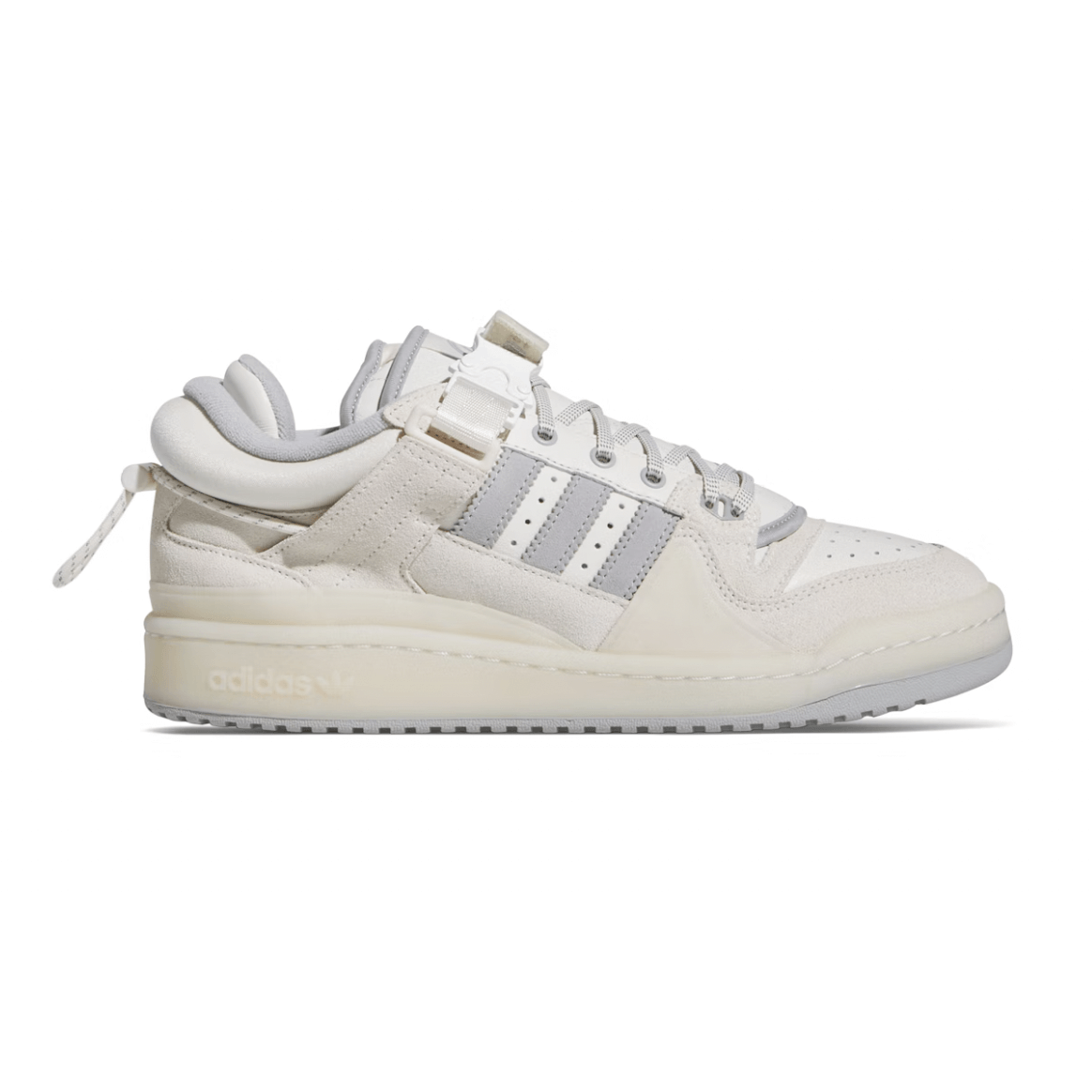 Bad Bunny x adidas Forum Buckle Low Last Forum by Adidas in Shoes. Available at KershKicks for £124.00. A must-have for fans of Adidas looking to elevate their style with this Shoes.