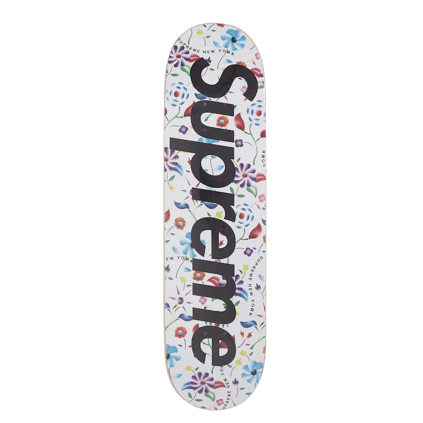 Supreme Airbrushed Floral Skateboard Deck White from Supreme