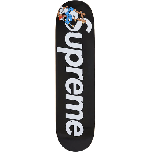 Supreme Smurfs Skateboard Black by Supreme in . Available at KershKicks for £125.00. A must-have for fans of Supreme looking to elevate their style with this Skateboard.