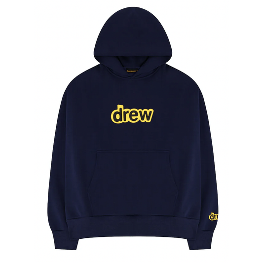 drew house secret hoodie hoodie dark navy by Drew House in Clothing. Available at KershKicks for £275.00. A must-have for fans of Drew House looking to elevate their style with this Hoodie.