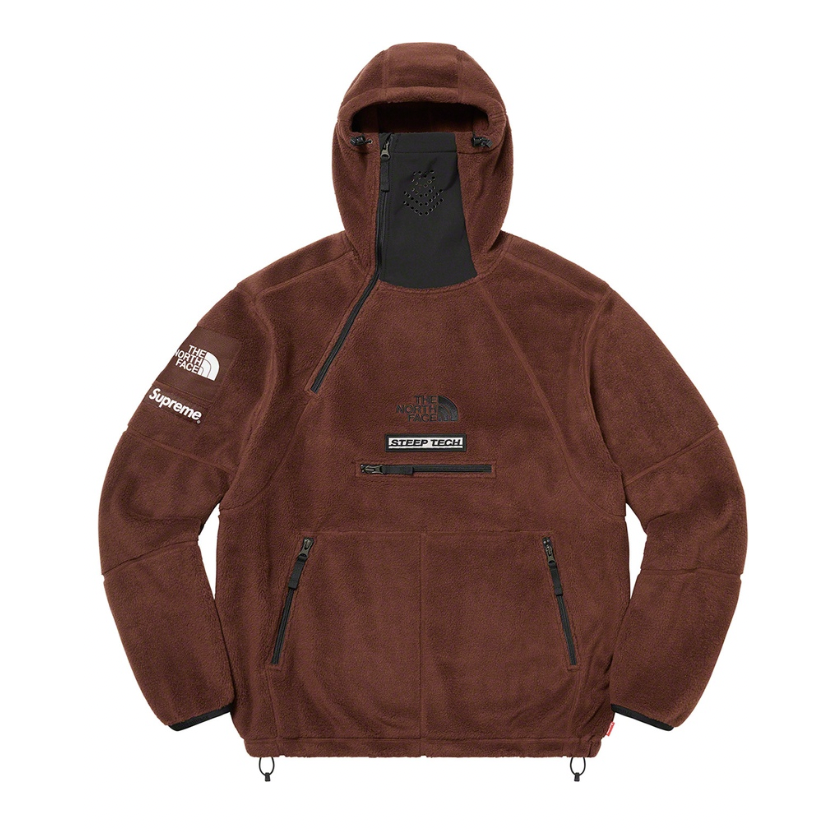 Supreme The North Face Steep Tech Fleece Pullover Brown by Supreme in . Available at KershKicks for £265.00. A must-have for fans of Supreme looking to elevate their style with this Hoodie.