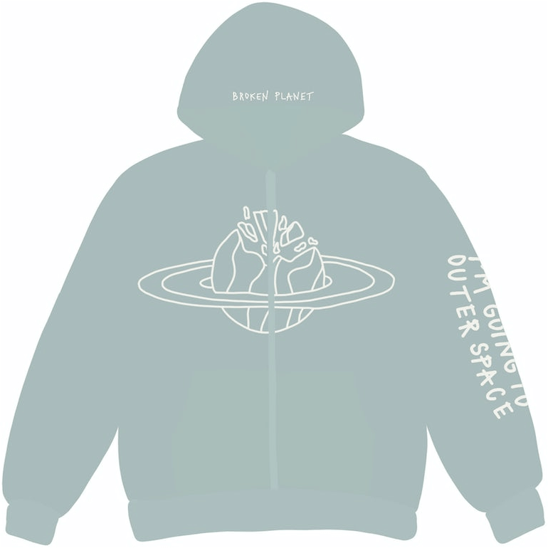 Broken Planet Market Outer Space Zip Up Hoodie Arctic by Broken Planet Market in Uncategorized. Available at KershKicks for £175.00. A must-have for fans of Broken Planet Market looking to elevate their style with this Hoodie.
