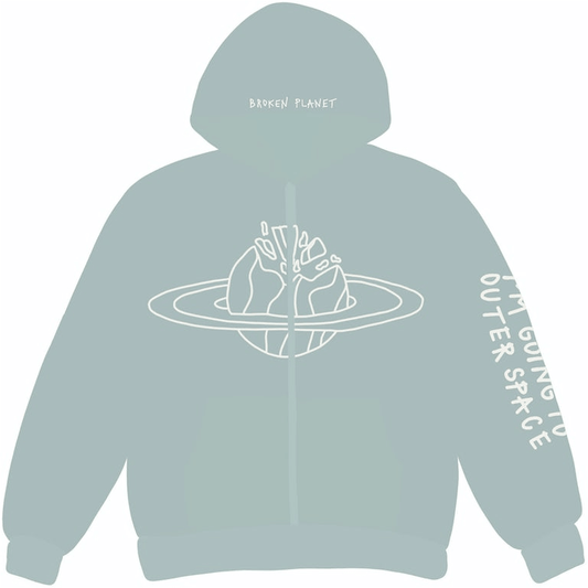 Broken Planet Market Outer Space Zip Up Hoodie Arctic by Broken Planet Market in Uncategorized. Available at KershKicks for £175.00. A must-have for fans of Broken Planet Market looking to elevate their style with this Hoodie.