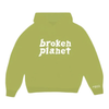 Broken Planet Market Logo Hoodie Lime