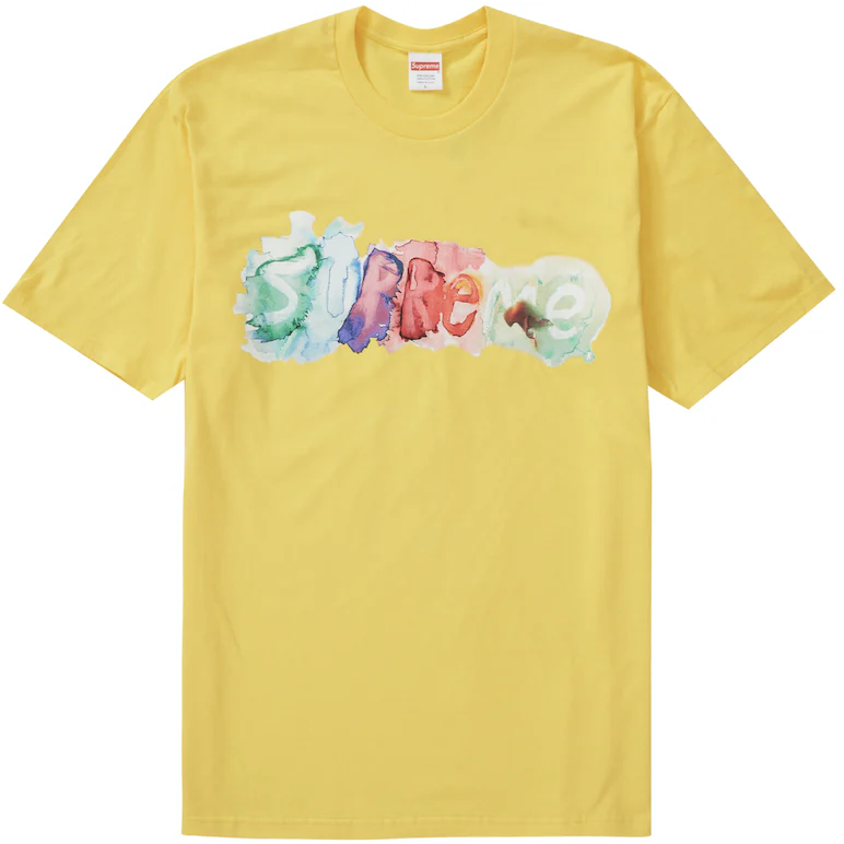 Supreme Watercolor Tee Yellow from Supreme