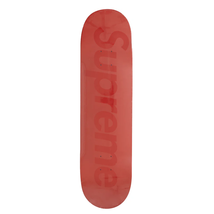 Supreme Tonal Box Logo Skateboard Deck Red by Supreme in . Available at KershKicks for £110.00. A must-have for fans of Supreme looking to elevate their style with this Skateboard.