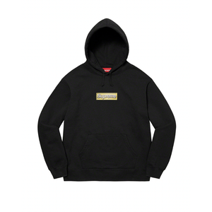 Supreme Bling Box Logo Hooded Sweatshirt Black Supreme KershKicks