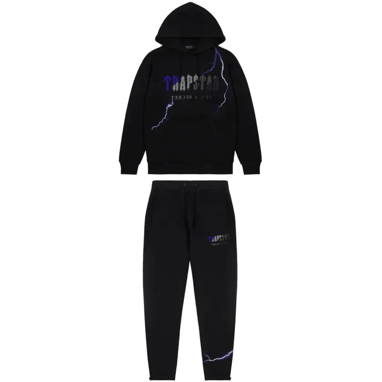 Trapstar Chenille Decoded Hooded Tracksuit Lightning Edition by Trapstar in Clothing. Available at KershKicks for £285.00. A must-have for fans of Trapstar looking to elevate their style with this Hoodie.