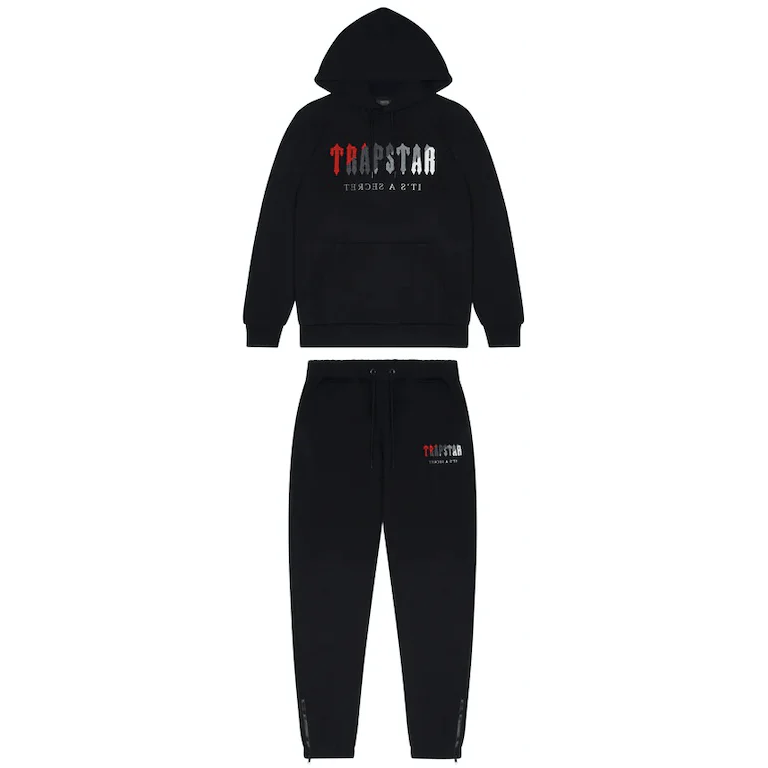 Trapstar Chenille Decoded Hoodie Tracksuit Black/Red by Trapstar in Clothing. Available at KershKicks for £285.00. A must-have for fans of Trapstar looking to elevate their style with this Hoodie.