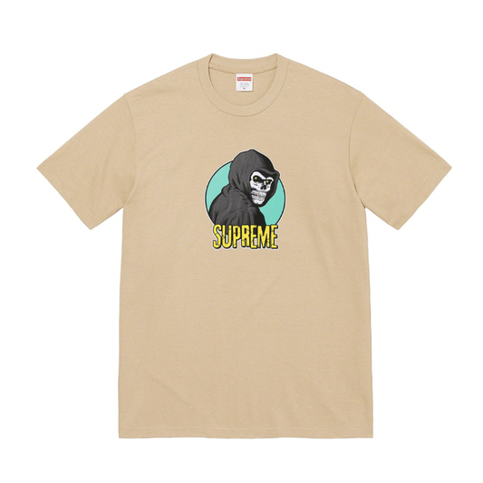 Supreme Reaper Tee (SS23) Khaki by Supreme in . Available at KershKicks for £75.00. A must-have for fans of Supreme looking to elevate their style with this T-Shirt.